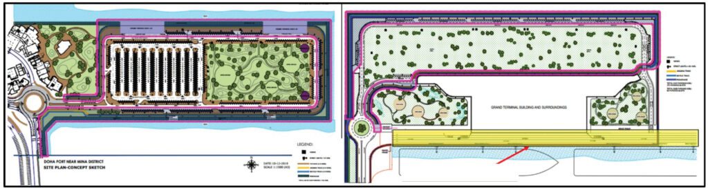 two diagrams showing the construction of a water treatment plant.