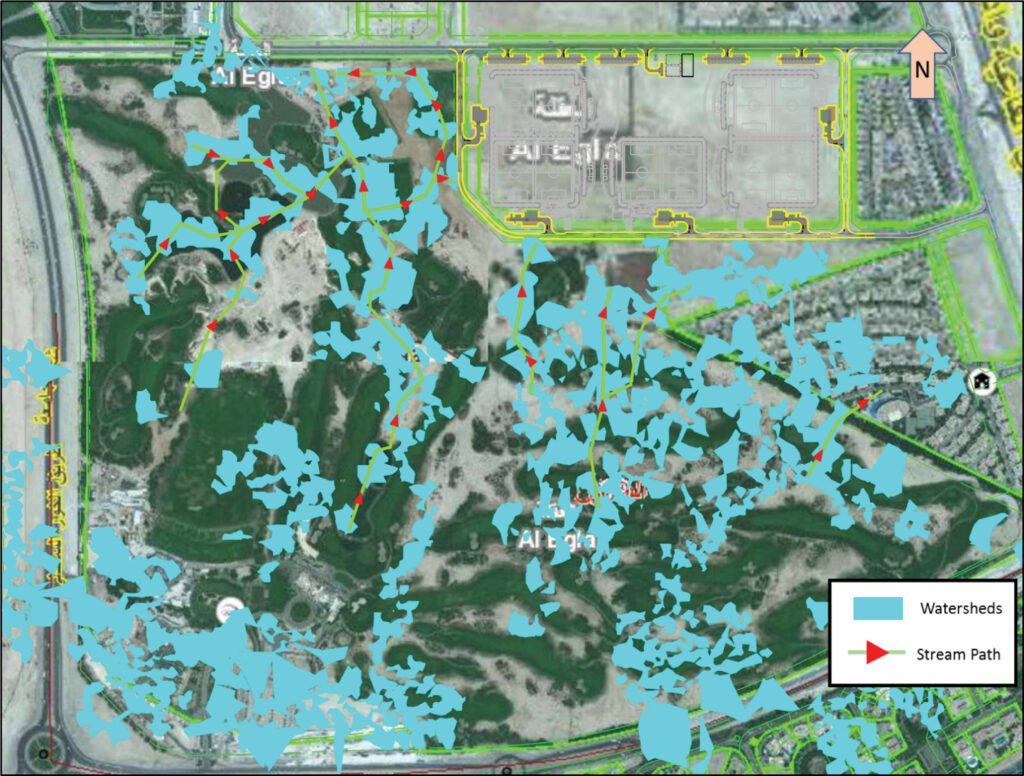 a map showing the location of a park.